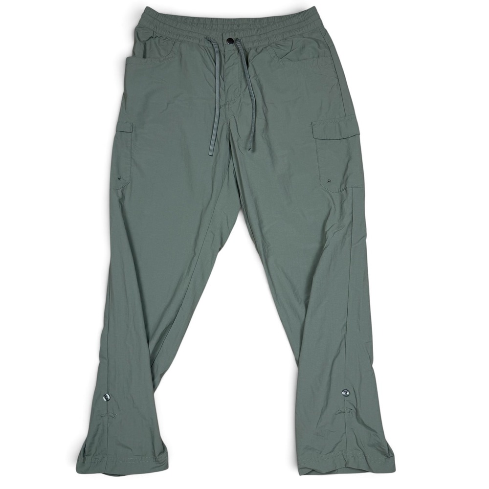 Columbia Womens Sage Green Nylon Hiking Cargo Pants Size M 27L XL9807